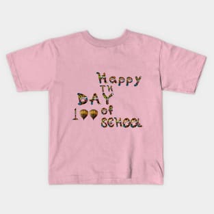 Happy 100th Day Of School Teacher T-Shirt sticker Kids T-Shirt